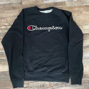 Men’s black medium champion crew neck sweatshirt